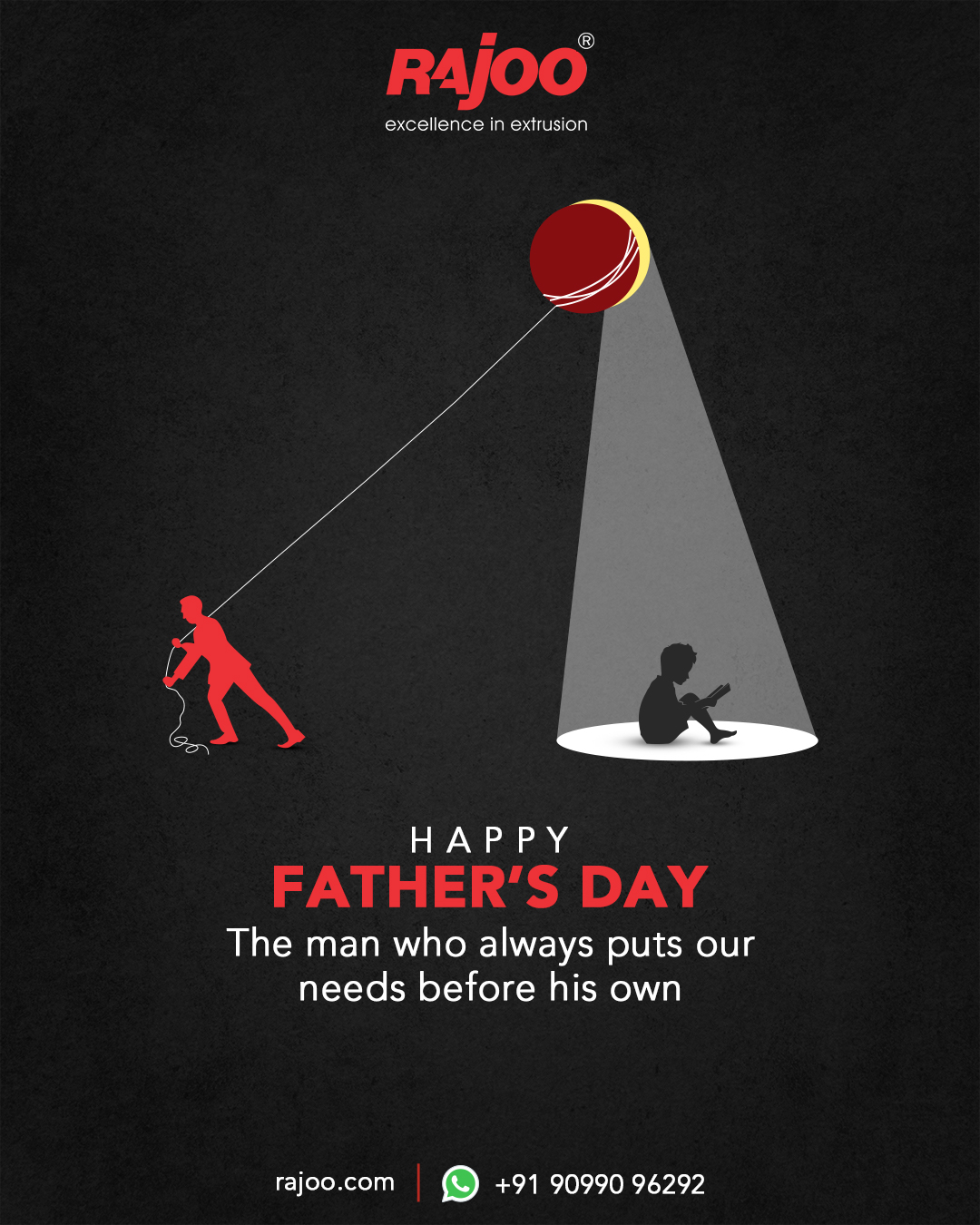 Happy Father's Day to the incredible man who selflessly prioritizes our well-being above all else. Your unwavering love and sacrifice make you a beacon of strength and kindness in our lives.<br /><br />We're endlessly grateful to you!<br /><br />#HappyFathersDay #FathersDay #Dad #Fatherhood #RajooEngineers #Rajkot #PlasticMachinery #Machines #PlasticIndustry