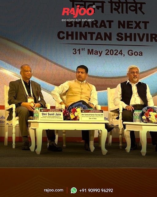 Sunil Jain, a multifaceted leader serving as President & Director of Rajoo Engineers, Chairman of IIP, and Commerce Secretary of India, graced the prestigious Chintan Shivir event, fostering dialogue and collaboration for economic growth and innovation.<br />#SunilJain #RajooEngineers #IIP #Commerce #Secretary #ChintanShivir #Development #Rajkot #PlasticMachinery #Machines #PlasticIndustry