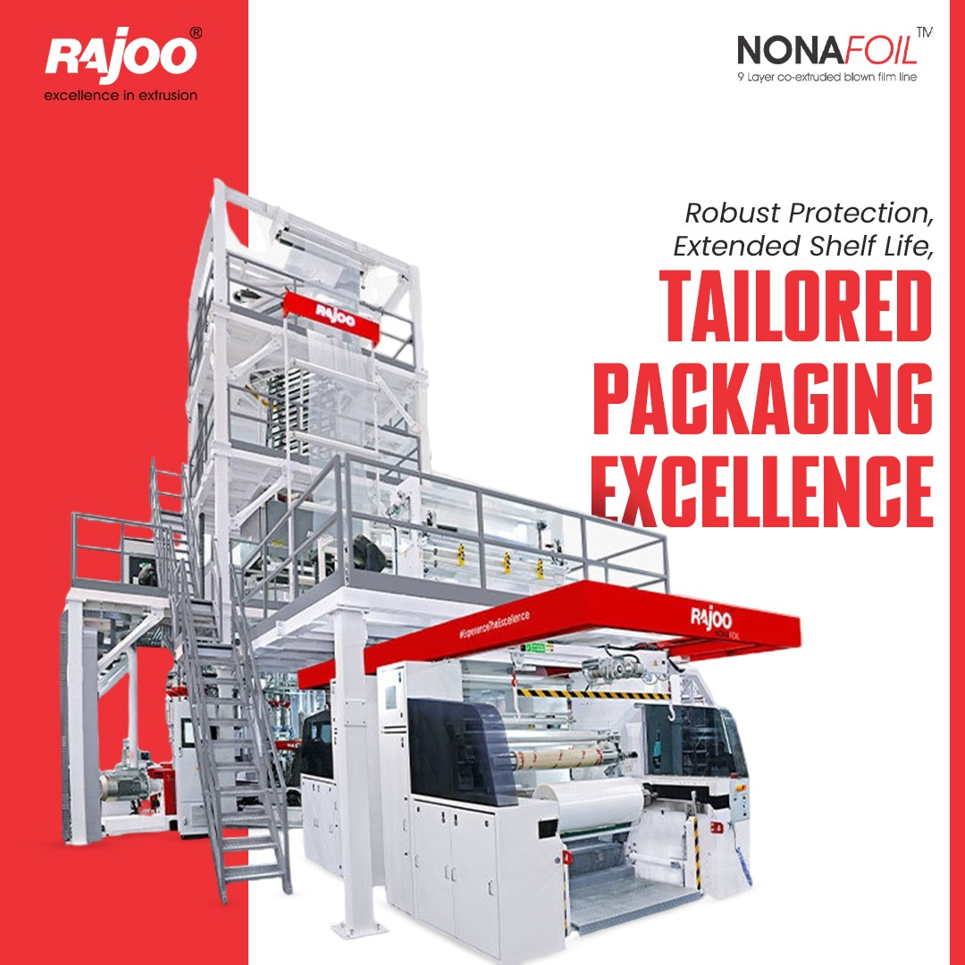 With Nonafoil, experience packaging excellence like never before. Superior protection, extended shelf life, and tailored designs meet advanced technology and expert craftsmanship. Choose Nonafoil for efficiency, quality, and brilliance.<br /><br />#RajooEngineers #ExtrusionTechnology #Nonafoil #Excellenceinextrusion #blownfilmlines #rajkot