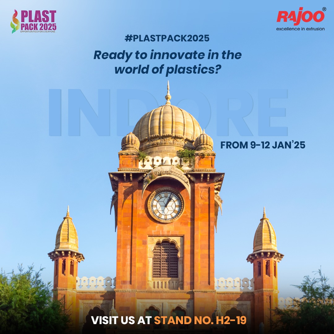 Innovation isn’t just a concept; it’s the cornerstone of everything we do. Step into the future with us, where ideas turn into impactful solutions that shape tomorrow.<br /><br />🗓️January 09th -12th 2025<br />📍Stand H2-19<br />Indore, MP<br /><br />#RajooEngineers #PlastPack2025 #Indore #InnovationInExtrusion #SustainableEngineering