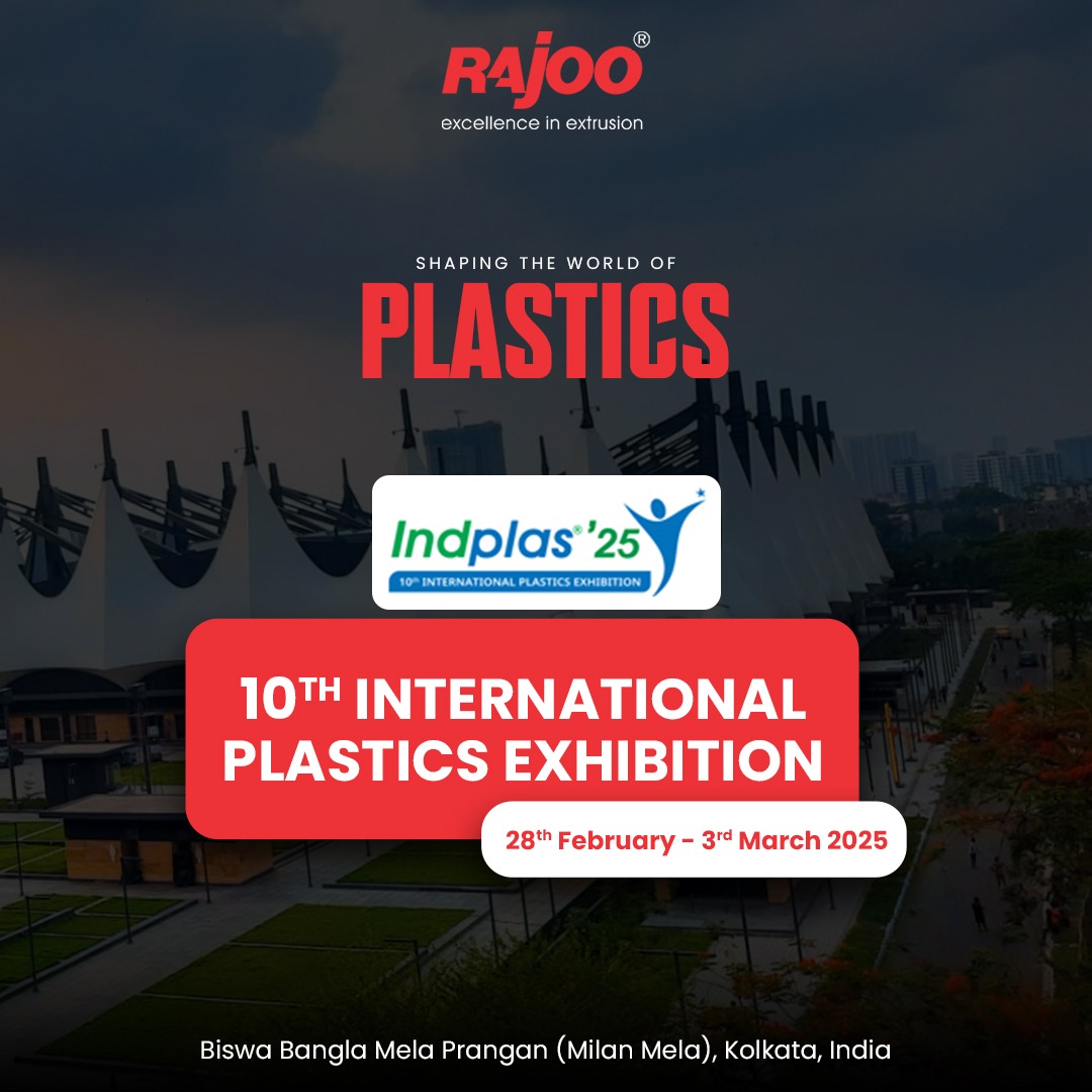 Join us for the latest in cutting-edge extrusion technology. Let’s shape the future together at the International Plastic Exhibition.<br /><br />🗓️ 28th Feb 2025 to 3rd Mar 2025<br />📍Stand H2 - 19<br />Biswa Bangla Mela Prangan (Milan Mela), Kolkatta, India<br /><br />#RajooEngineers #InternationalPlasticExhibition #InnovationInExtrusion #SustainableEngineering