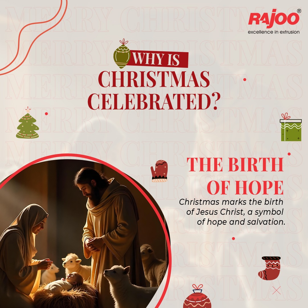 May your Christmas sparkle with moments of love, laughter, and goodwill. Here’s to a season of joy and happiness! <br />#MerryChristmas #RajooEngineers #Christmas #Rajkot #ExcellenceinExtrusion