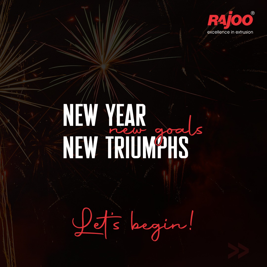 Here’s to a new year filled with new opportunities, new dreams, and new adventures. Let’s make it unforgettable! <br />#HappyNewYear #RajooEngineers #ExcellenceinExtrusion