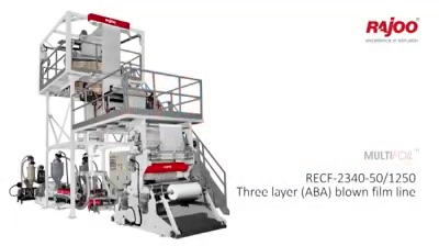 Multi-layer co-extrusion blown film lines are available in a wide range of configurations from two to nine layers to produce variety of films. 

#RajooEngineers #Rajkot