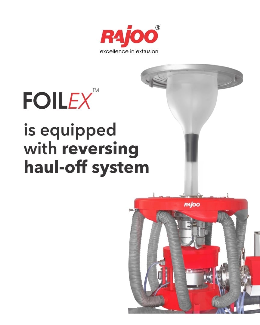 FOILEX- It's a newly developed reversing haul-off system. The thin film results in better productivity in a post extrusion process.

For more information,
Visit our website,
https://www.rajoo.com/
.
.
.
#RajooEngineers #Rajkot #PlasticMachinery #Machines #PlasticIndustry