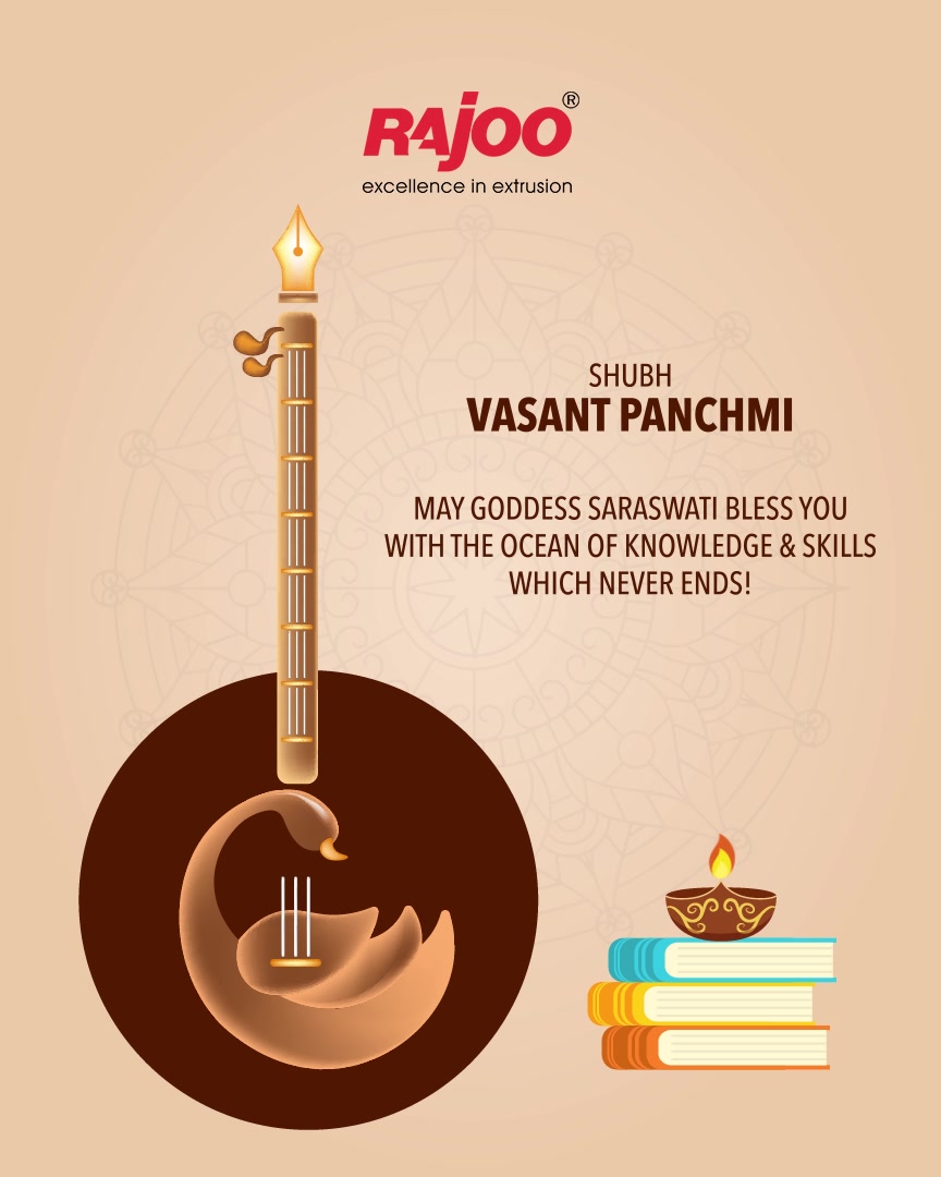 May Goddess Saraswati bless you with the ocean of knowledge & skills which never ends!

#VasantPanchami #HappyVasantPanchmi #SaraswatiPuja #VasantPanchami2022 #RajooEngineers #Rajkot #PlasticMachinery #Machines #PlasticIndustry