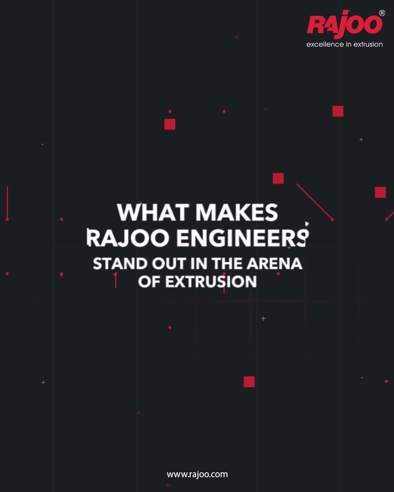 Coming with the perfect synthesis of experience, expertise and excellence Rajoo Engineers stand out in the arena of extrusion. 
Take a quick look at the reasons that make us rise and shine:
1. Highly qualified team
2. Advanced process of analysis
3. Customization in services
4. World class integrated facilities
5. Most advanced machine tools & operational techniques

#RajooEngineers #Rajkot #PlasticMachinery #Machines #plasticindustry