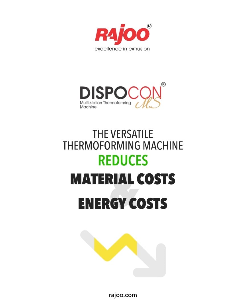 The DISPOCON - MS, gives outstanding solutions because it provides continual product enhancement. We introduced this fully automated thermoforming solution it lessens material and energy costs. Therefore, minimizing human intervention during the production process.

For more information,
Visit our website,
https://www.rajoo.com/dispocon_ms.html
.
.
.
#RajooEngineers #Rajkot #PlasticMachinery #Machines #PlasticIndustry