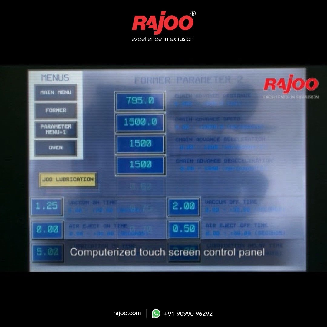 The DISPOCON-F has a digital control panel that makes numerous procedures easier. Working on it is simple for the operator.

RAJOO believes in delivering creative solutions that fulfil the needs of our customers on a consistent basis.

#RajooEngineers #Rajkot #PlasticMachinery #Machines #PlasticIndustry