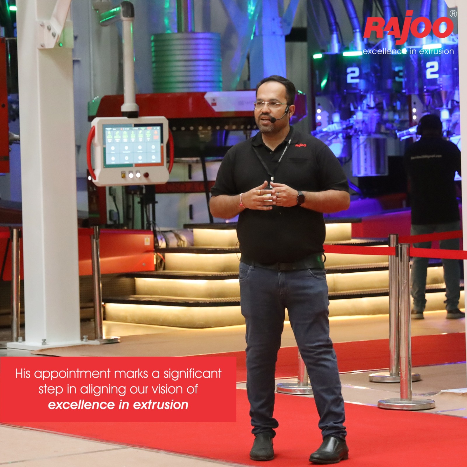 Rajoo Engineers, biodegradable film machine, nonwoven fabric machine, cup stacking machine, extruder for plastic, extrusion machinery, film inflation machine, green house film machine, hdpe pipe plant, inline dripper line, inline lateral pipe, machinery exporter, nine layer blown film machine, nonwoven bag making machine, plastic dunnage bag film, plastic Extruder, plastic processing equipment, plastic processing machinery, pvc conduit pipe, flexible pvc pipe, pvc medical pocket, pvc medical tube, pvc pipe diameter and thickness control, stretch film machine, thick thin sheet lines, thick thin sheet lines, twin screw pipe plant, twin screw pvc extruder, twin screw pvc pipe plant, wpc profile machine, sheet line , extrusion lines