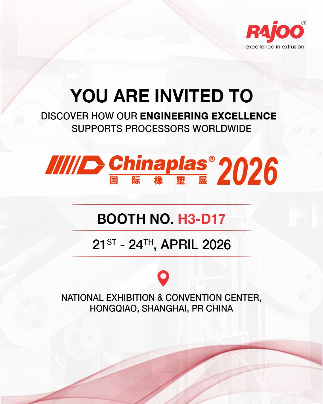 Rajoo Engineers, biodegradable film machine, nonwoven fabric machine, cup stacking machine, extruder for plastic, extrusion machinery, film inflation machine, green house film machine, hdpe pipe plant, inline dripper line, inline lateral pipe, machinery exporter, nine layer blown film machine, nonwoven bag making machine, plastic dunnage bag film, plastic Extruder, plastic processing equipment, plastic processing machinery, pvc conduit pipe, flexible pvc pipe, pvc medical pocket, pvc medical tube, pvc pipe diameter and thickness control, stretch film machine, thick thin sheet lines, thick thin sheet lines, twin screw pipe plant, twin screw pvc extruder, twin screw pvc pipe plant, wpc profile machine, sheet line , extrusion lines