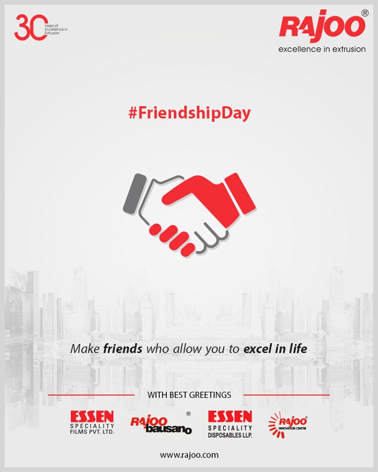 Make friends who allow you to excel in life.

#FriendshipDay #FriendshipDay2019 #HappyFriendshipDay #Friends #RajooEngineers #Rajkot #PlasticMachinery #Machines #PlasticIndustry https://t.co/hrLu9Vrf6z