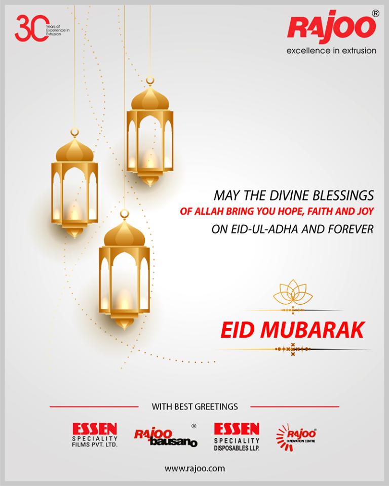 May the divine blessings of Allah bring you hope, faith, and joy on Eid-Ul-Adha and forever.

#EidMubarak #EidAlAdha #EidAdhaMubarak #RajooEngineers #Rajkot #PlasticMachinery #Machines #PlasticIndustry https://t.co/wjvz9IUzcM