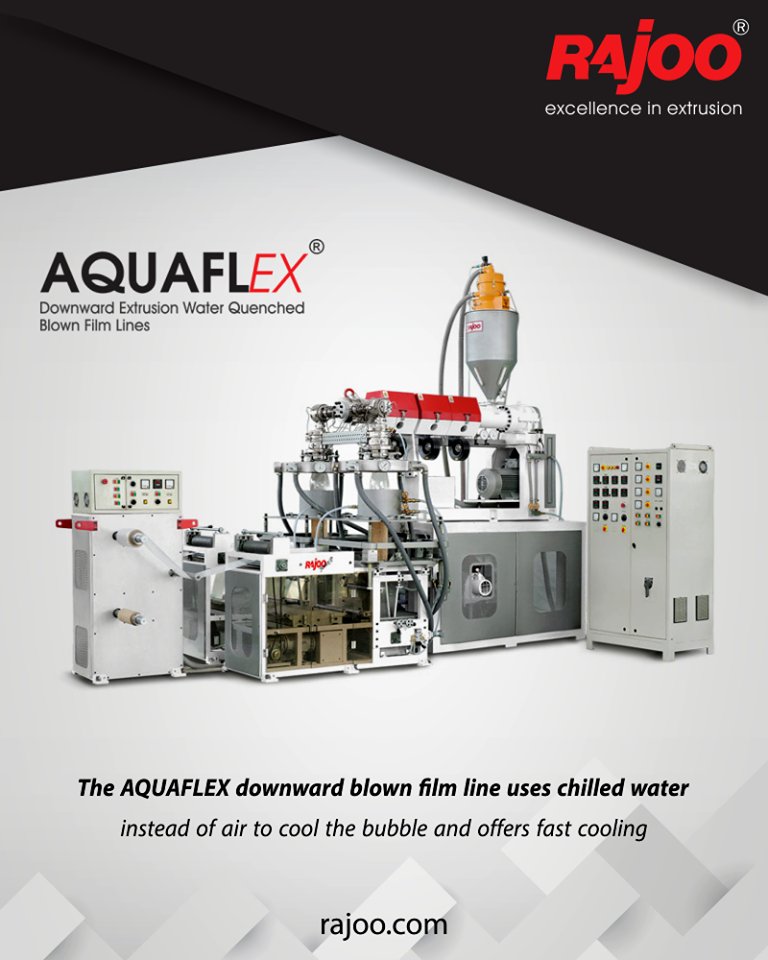 The AQUAFLEX downward blown film line uses chilled water instead of air to cool the bubble and offers fast cooling 
ReadMore:https://t.co/jWteywLKbT

#RajooEngineers #Rajkot #PlasticMachinery #Machines #PlasticIndustry https://t.co/2VU2l5q7KN