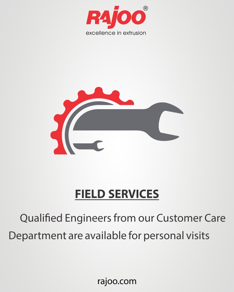 Qualified Engineers from our Customer Care Department are available for personal visits for any technical query which cannot be solved by distance communication and assistance.

#RajooEngineers #Rajkot #PlasticMachinery #Machines #PlasticIndustry https://t.co/N9ldDRao4T