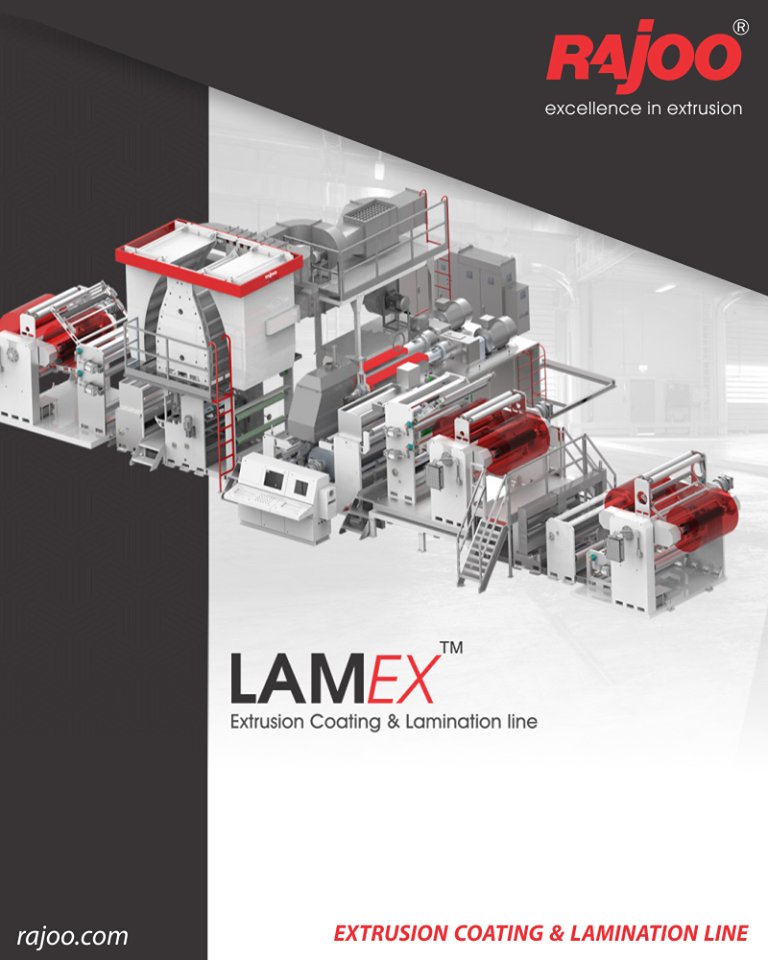 Rajoo offers LamEX – Extrusion Coating and Lamination Line in alliance with Kohli Industries. The best-in-class extrusion 
ReadMore:https://t.co/CefAhe0LMr

#RajooEngineers #Rajkot #PlasticMachinery #Machines #PlasticIndustry https://t.co/0L7z3rvHwj