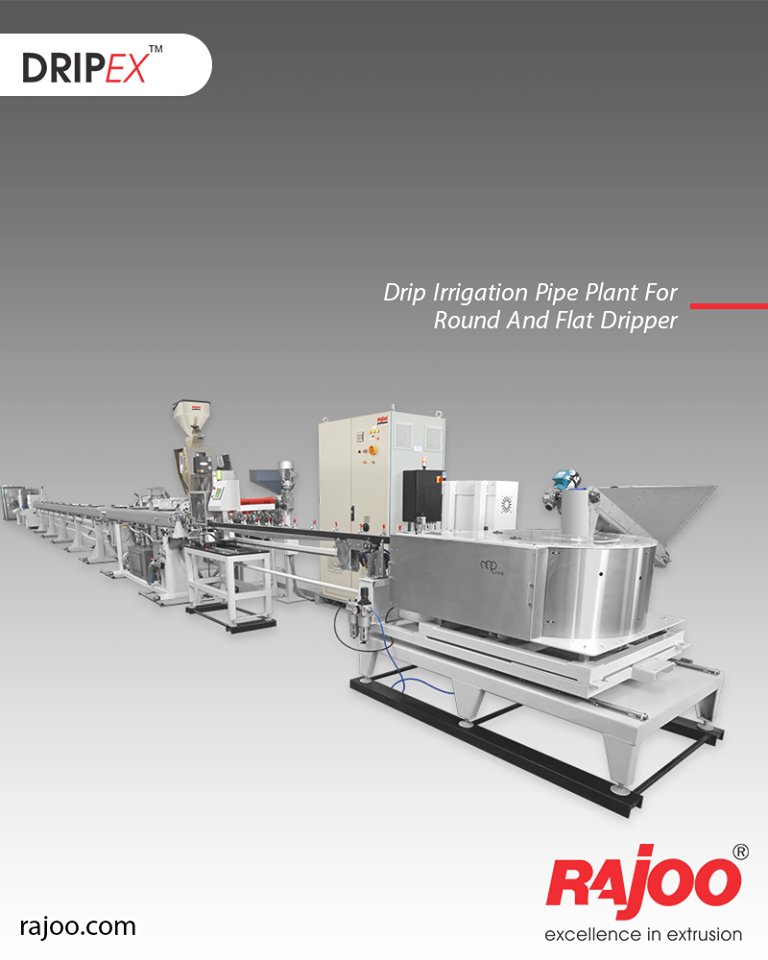 Rajoo Engineers Limited offers drip irrigation extrusion systems for round and flat dripper with servo driven dripper insertion device, max output 250kg/hours.
ReadMore:https://t.co/afTqXvY7y6

#RajooEngineers #Rajkot #PlasticMachinery #Machines #PlasticIndustry https://t.co/h0bBNl1IHq