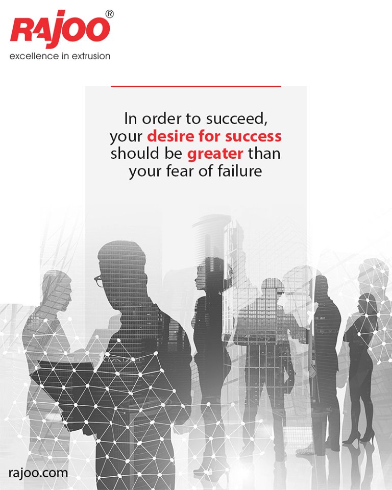 In order to succeed, your desire for success should be greater than your fear of failure.

#QOTD #RajooEngineers #Rajkot #PlasticMachinery #Machines #PlasticIndustry https://t.co/ZCgmiV62vj