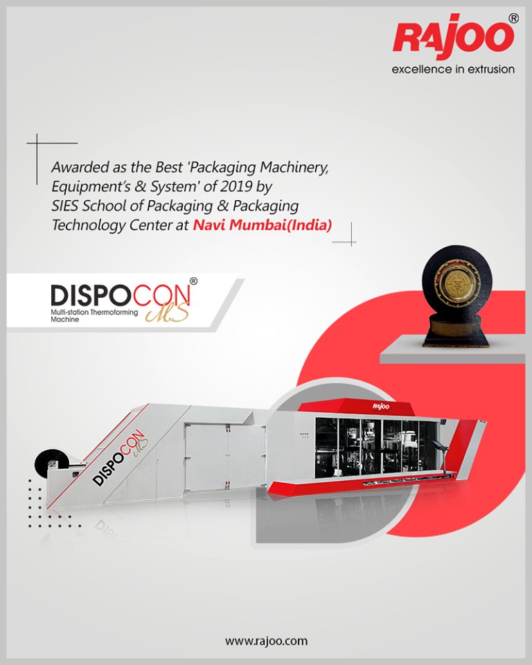 On 8th February-2020, Rajoo’s MULTI-STATION THERMOFORMING MACHINE – DISPOCON-MS has been merited as “SIES Star Award-2019” In the Category 
ReadMore:https://t.co/C7Ytha2c3x

#RajooEngineers #Rajkot #PlasticMachinery #Machines #PlasticIndustry https://t.co/1JxwPDvoRK