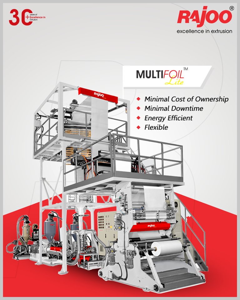 The MULTIFOIL - LITE comes with the trademark quality of Rajoo machines coupled with a minimal cost of ownership, 
ReadMore:https://t.co/Pnovj0gGpI

#RajooEngineers #Rajkot #PlasticMachinery #Machines #PlasticIndustry https://t.co/hW2he34hY6
