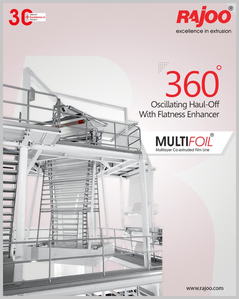 The haul-off with a flatness enhancer that comes in the Multifoil by Rajoo Engineers Limited offers 360 oscillation.

#RajooEngineers #Rajkot #PlasticMachinery #Machines #PlasticIndustry #PlasticSheet #PlasticFilm https://t.co/qtMy3WuUux