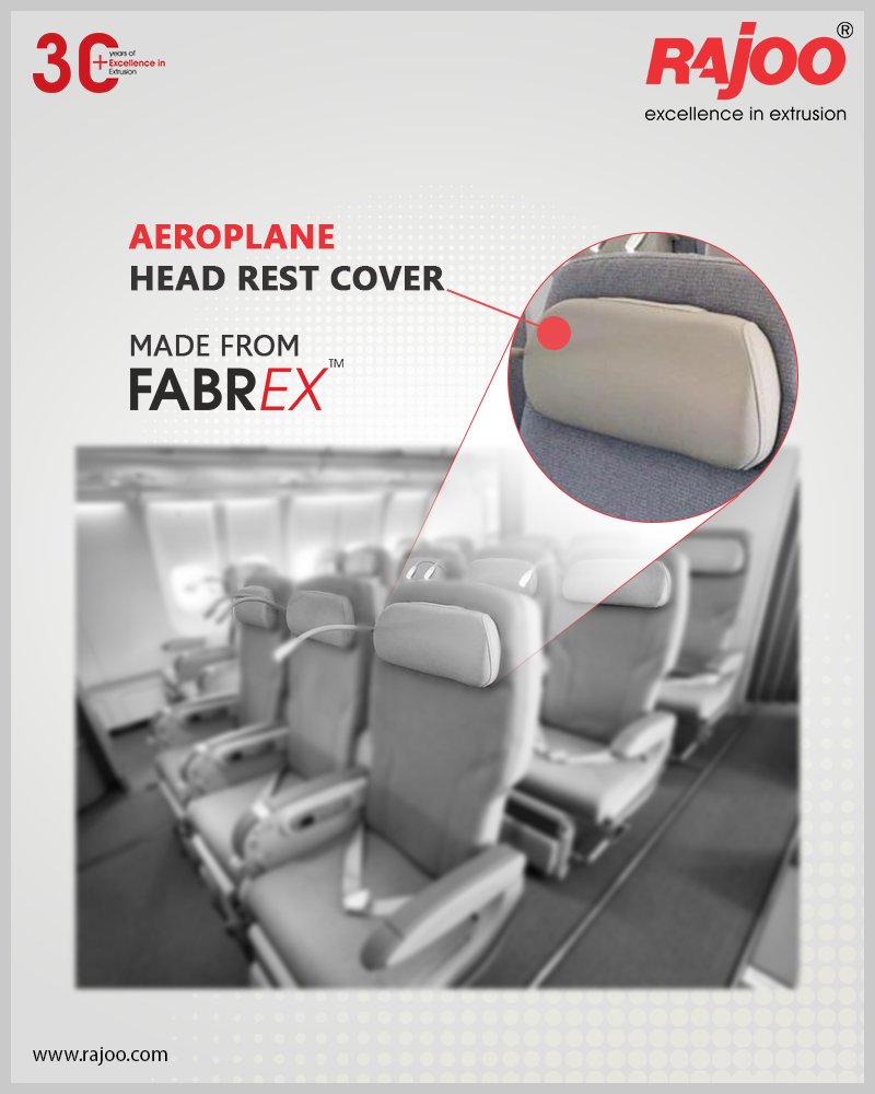 Aeroplane Head Rest Covers - made from the highly versatile FABREX by Rajoo Engineers.

#RajooEngineers #Rajkot #PlasticMachinery #Machines #PlasticIndustry https://t.co/MHGC5rNebh