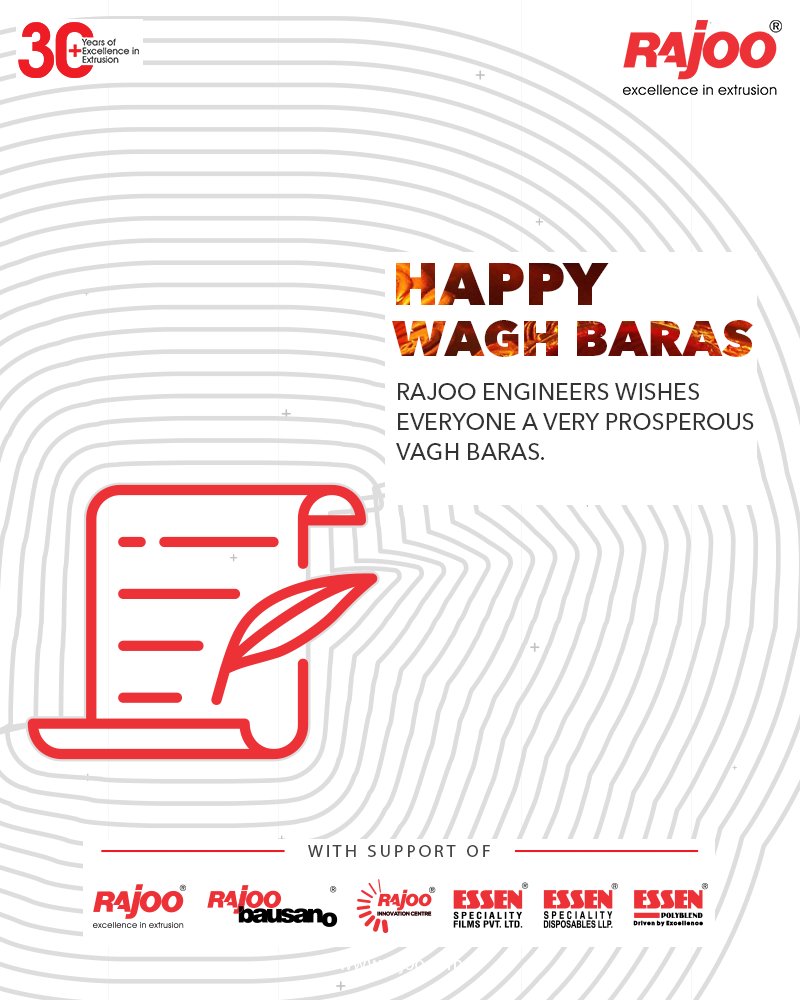 Rajoo Engineers wishes everyone a very prosperous Vagh Baras.

#VaghBaras2020 #VaghBaras #IndianFestivals #DiwaliIsHere #Celebration #FestiveSeason #RajooEngineers #Rajkot #PlasticMachinery #Machines #PlasticIndustry https://t.co/Z0L29sq52y