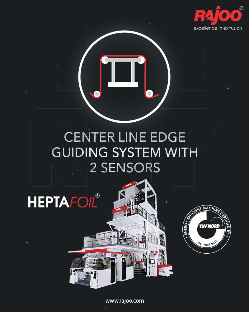 The Versatile 7 Layer Co-Ex Blown Film machine Heptafoil is equipped with a Center Line Edge Guiding System with 2 Sensors.

#RajooEngineers #Rajkot #PlasticMachinery #Machines #PlasticIndustry https://t.co/tcvJDHuaat