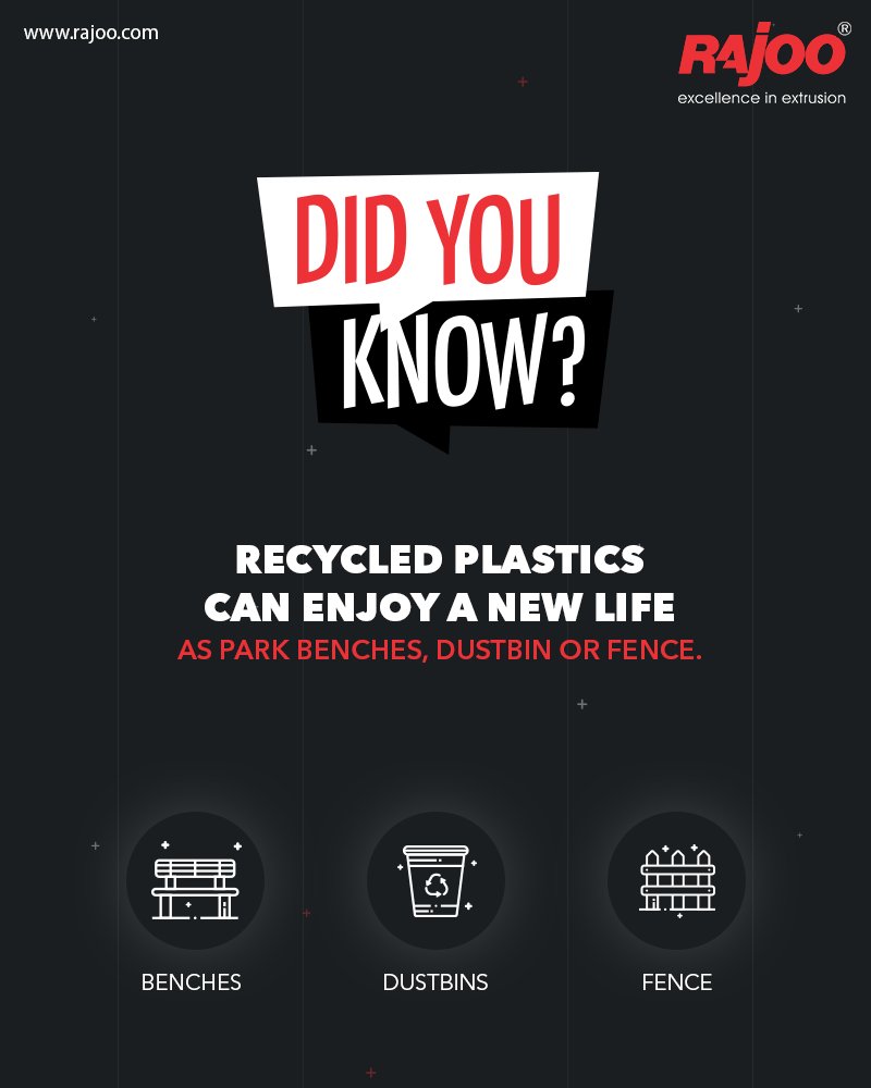Did You Know?

When we use recycled plastics to make new plastic products, we conserve more than materials.

#RajooEngineers #Rajkot #PlasticMachinery #Machines #PlasticIndustry https://t.co/kw344KKBJG