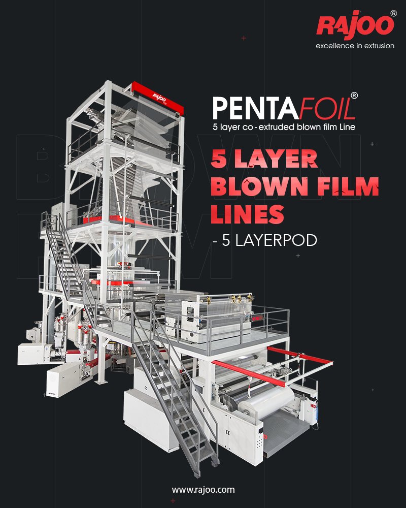5 Layer co-ex blown film lines are tailored to meet specific needs.

#RajooEngineers #Rajkot #PlasticMachinery #Machines #PlasticIndustry https://t.co/XQ6cNudu6a
