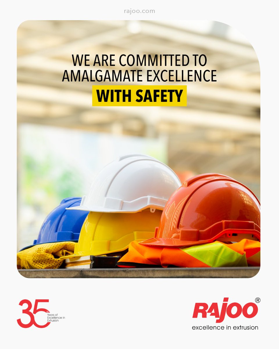 At Rajoo Engineers Limited we leave no stones unturned in taking care of the safety and security measures.

Besides being committed to excellence we also aspire benchmarking customer satisfaction & employee experience.

#RajooEngineers #Rajkot #PlasticMachinery #Machines https://t.co/uzUyLSXpVy