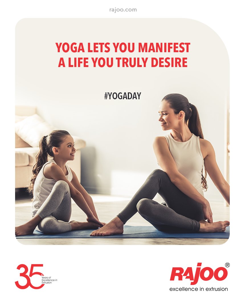 Yoga let's your manifest a life you truly desire

#internationalyogaday #internationalyogaday2021 #internationaldayofyoga #yoga  #yogaday #yogapractice #worldyogaday #fitness #meditation #yogaworld #healthylifestyle #yogatime #RajooEngineers #Rajkot #PlasticMachinery #Machines https://t.co/oBY7QaFwXR