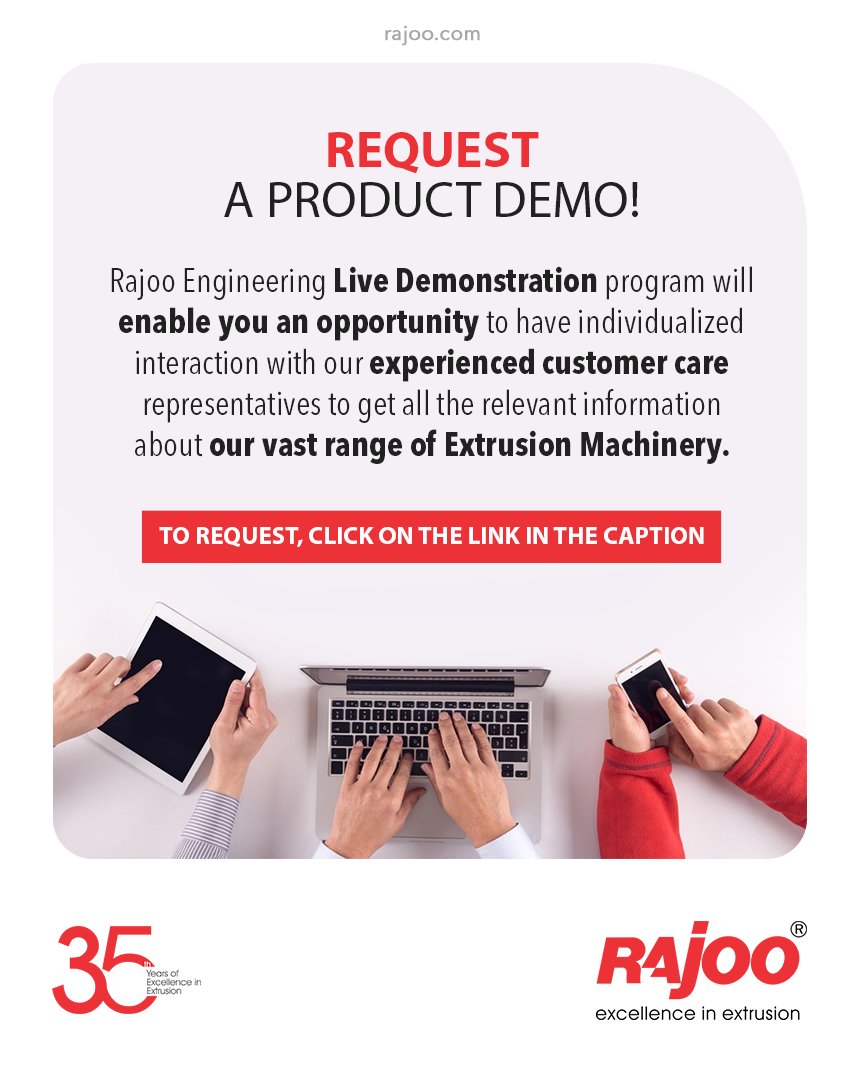 To Request a demo, go to https://t.co/TovaOmK4Sr

#RajooEngineers #Rajkot #PlasticMachinery #Machines #PlasticIndustry https://t.co/UQAsrcmVte