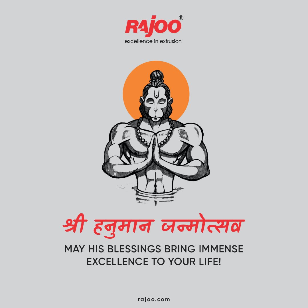 May his blessings bring immense excellence to your life!

#HanumanJayanti2022 #HappyHanumanJayanti #Hanuman #HanumanJayanti #Hanumanji #RajooEngineers #Rajkot #PlasticMachinery #Machines #PlasticIndustry https://t.co/6SbcNlf2IZ