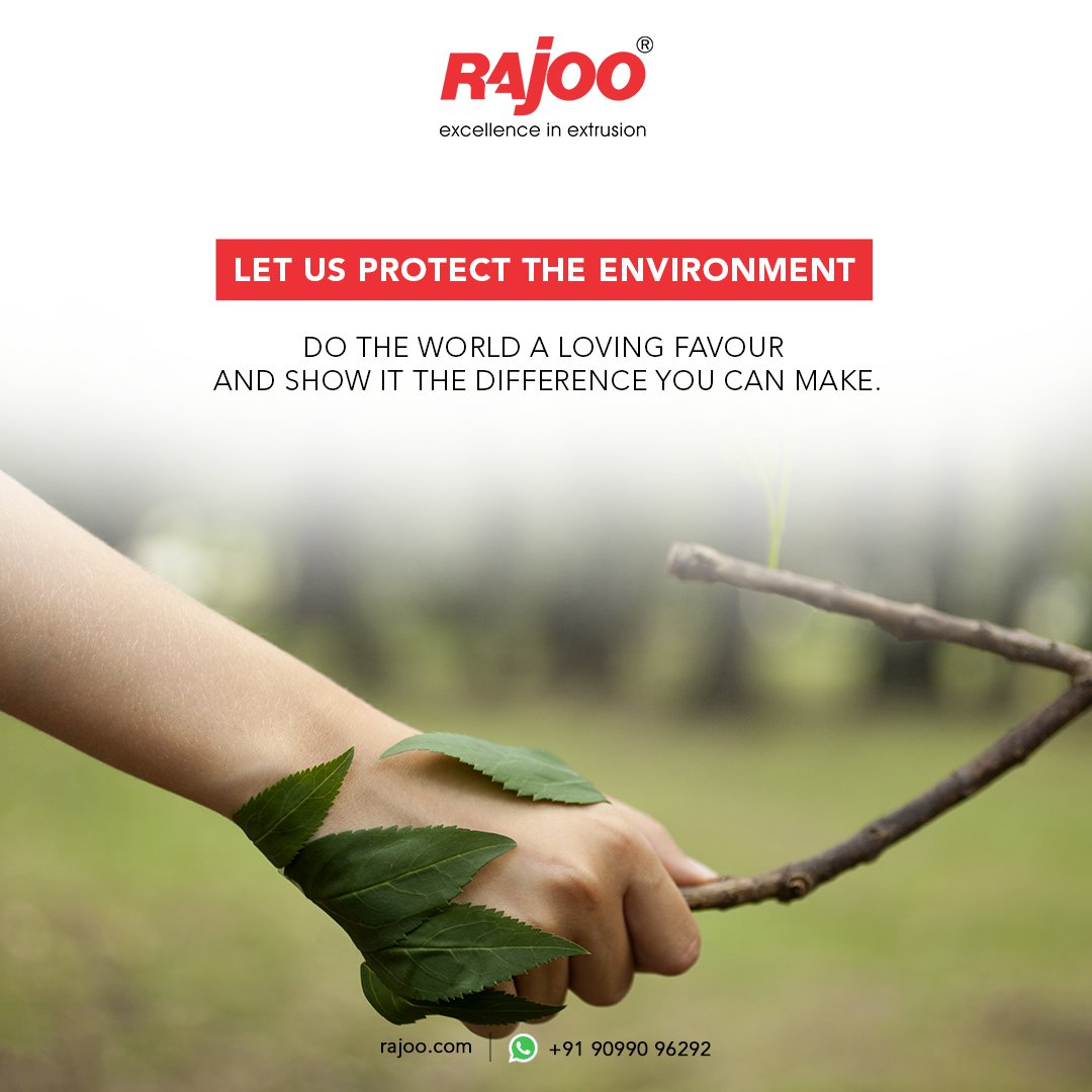 The environment is in our hands and it is our moral obligation to safeguard it. Let us stand together and work together to improve our environment for today and the future!

#LetsProtectEnvironment #RajooEngineers #Rajkot #PlasticMachinery #Machines #PlasticIndustry https://t.co/1XT3IUIaou