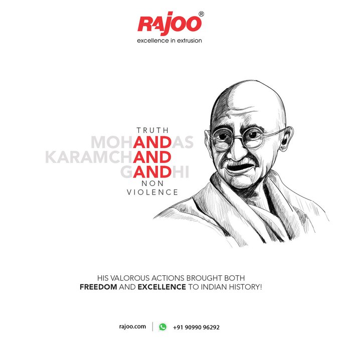 His valorous actions brought both freedom and excellence to Indian history!<br /><br />#MahatmaGandhi #GandhiJayanti2022 #HappyGandhiJayanti #HappyGandhiJayanti2022 #NationalFestival #FatherOfTheNation<br />#RajooEngineers #Rajkot #PlasticMachinery #Machines #PlasticIndustry<br />