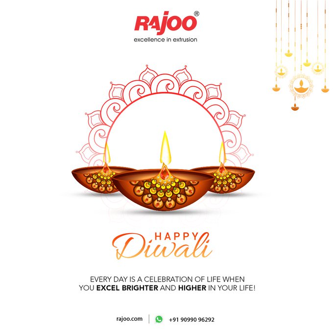 Every day is a celebration of life when you excel brighter and higher in your life!<br /><br />Wishing you a very Happy Diwali !<br /><br />#RajooEngineers #Rajkot #PlasticMachinery #Machines #PlasticIndustry #HappyDiwali #HappyDiwali2022 #DiwaliCelebration #DiwaliWishes #Diwali #FestivalOfLights