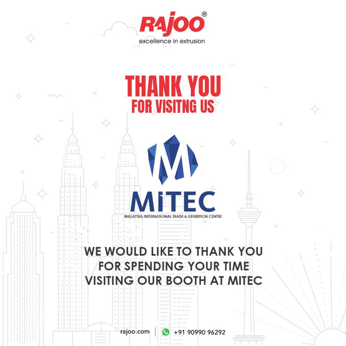 Thank you for visiting our booth at MITEC, Malaysia!<br /><br />We consider our participation in MITEC 2022 a success and thanks to you the number of visitors exceeded all our expectations.<br />We hope to see you again next year!<br />#Gratitude #MITEC #Malaysia #InternationalTradefair