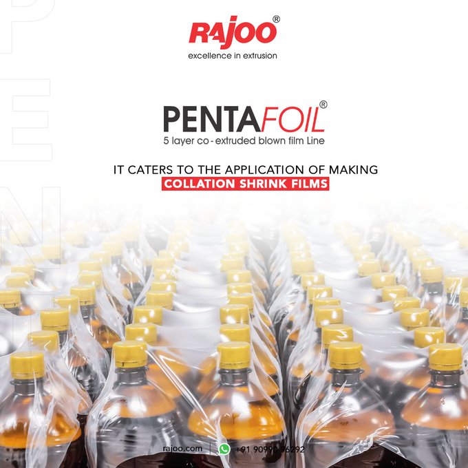 PENTAFOIL our versatile extruder gives an outstanding output ranging from 250 kg/hr to 1500 kg/hr. <br /><br />For more information,<br />Visit our website,<br />https://rajoo.com/pentafoil.html<br /><br /> #Pentafoil #MaximumOutput #BlownFilmLines #Application #RajooEngineers #Rajkot #PlasticMachinery #Machines