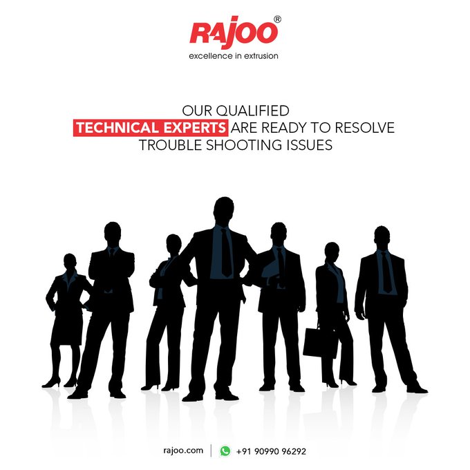 Trouble-shooting are common. Rajoo extends Technical Support through a team of qualified process experts. <br /><br />#TechnicalSupport #TechnicalAssistance #TechnicalProblems #TechnicalExperts #TroubleShootingProblems #RajooEngineers #Rajkot #PlasticMachinery #Machines #PlasticIndustry