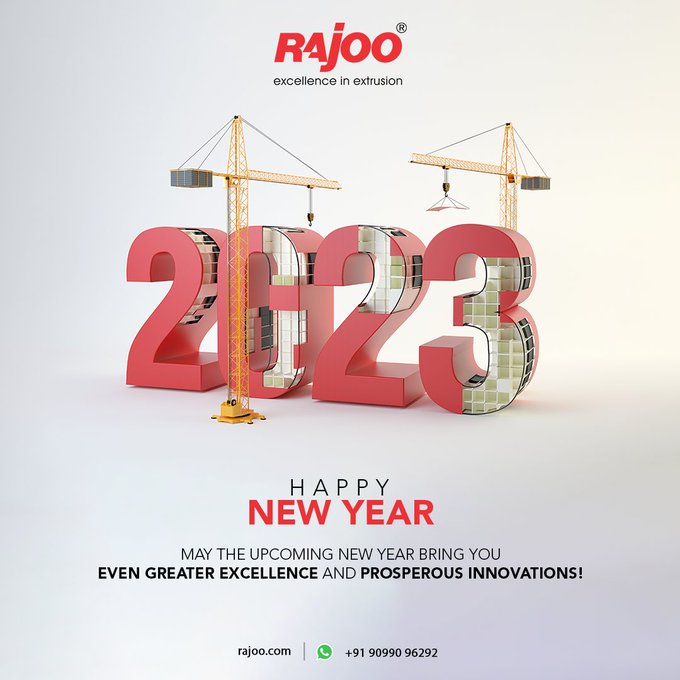 May the upcoming New Year bring you even greater excellence and prosperous innovations!<br /><br />#HappyNewYear #NewYear #NewYear2023 #Welcome2023 #NewYearWishes #NewYearResolution #NewYearMotivation<br />#RajooEngineers #Rajkot #PlasticMachinery #Machines #PlasticIndustry