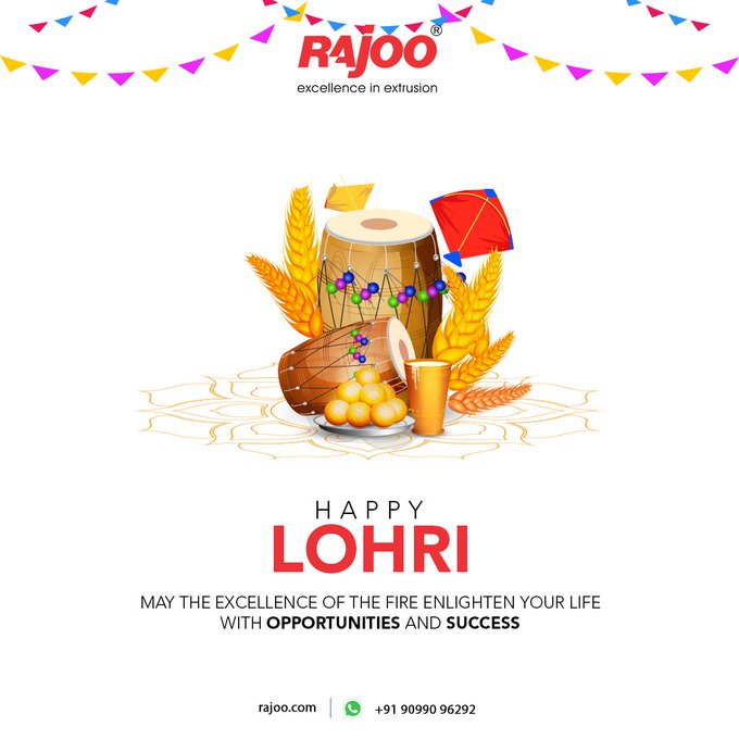 May the excellence of the fire enlighten your life with opportunities and success<br /><br />#Lohri #LohriCelebration #Festival #HappyLohri #Makarsankranti #Sankranti #IndianFestival #HarvestingFestival #Celebration #RajooEngineers #Rajkot #PlasticMachinery #Machines #PlasticIndustry