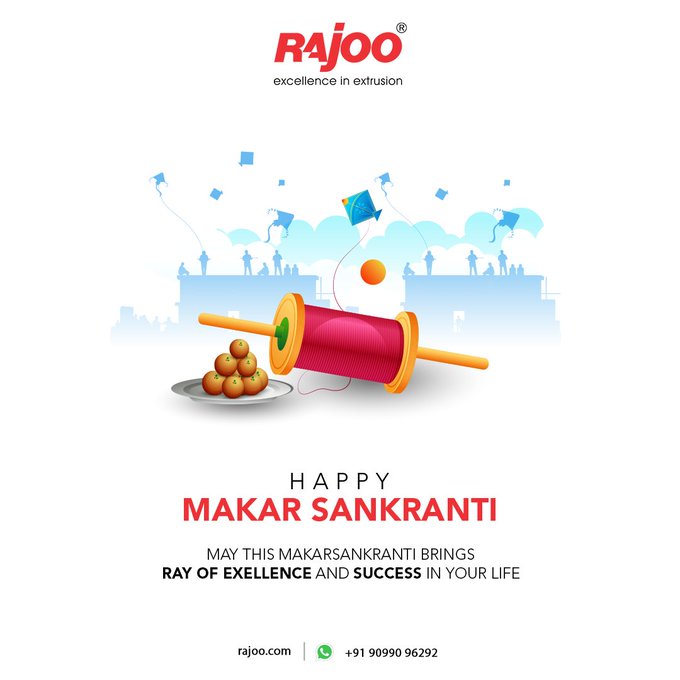 May this makarsankranti brings ray of exellence and success in your life<br />#Uttrayan #Uttrayan2023 #HappyUttrayan #MakarSankranti #MakarSankranti2023 #HappyMakarSankaranti #FestivalofKites #IndianFestivals #IndianCelebrations #RajooEngineers #Rajkot #PlasticMachinery #Machines