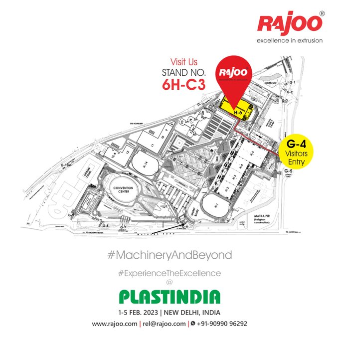 Experience the latest in extrusion technology at Plastindia! <br />1-5 Feb, 2023<br />Visit us at: Stand No. 6H-C3<br />Venue: Pragati Maidan,<br />New Delhi, India<br /><br />#PlastIndia #VisitusToday #RajooAtPlastIndia  #RajooEngineers #Rajkot #PlasticMachinery