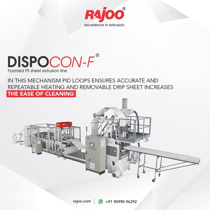 Rajoo's commitment to innovation, quality, and excellence is exemplified by their use of PID loops for precise heating and removable drip sheets for easy cleaning. <br /><br />https://rajoo.com/dispocon_f.html<br /><br />#RajooEngineers #DispoconF #Innovations #Commitment #Rajkot #PlasticMachinery #Machines