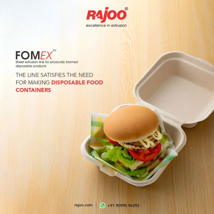 Fomex is the solution for eco-conscious food packaging. These disposable containers are both practical and sustainable, providing a guilt-free way to enjoy meals on the go.<br /><br />https://rajoo.com/fomex.html<br /><br />#RajooEngineers #Fomex #FoodOnTheGo #PlasticMachinery #Machines #PlasticIndustry