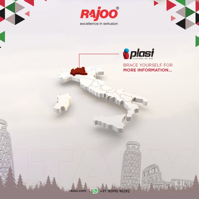 Hello Italy!<br />Excitement is in the air as we gear up to unveil the incredible revelations about Plast Expo 2023. ! Rajoo is all set to take the stage to bring a blend of creativity.<br />Stay tuned for the future of plastic extrusion!<br /><br />#PlastExpo2023 #RajooEngineers #PlasticIndustry