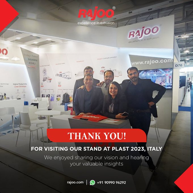 We are grateful for the opportunity and thankful to all the visitors and clients for their presence.<br />The event provided us with a valuable learning experience and allowed us to explore advancements in extrusion technology.<br /><br />#TechInnovations #RajooEngineers #PlasticMachinery