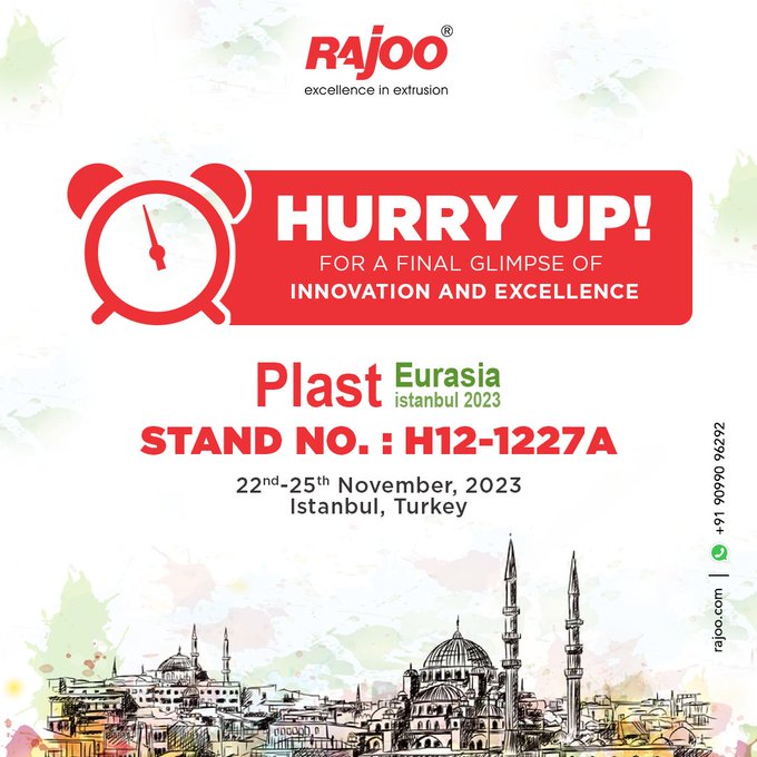 Don't miss this chance to witness excellence.<br /><br />22nd-25th November, 2023<br />Stand no: H12-1227A<br />Istanbul, Turkey