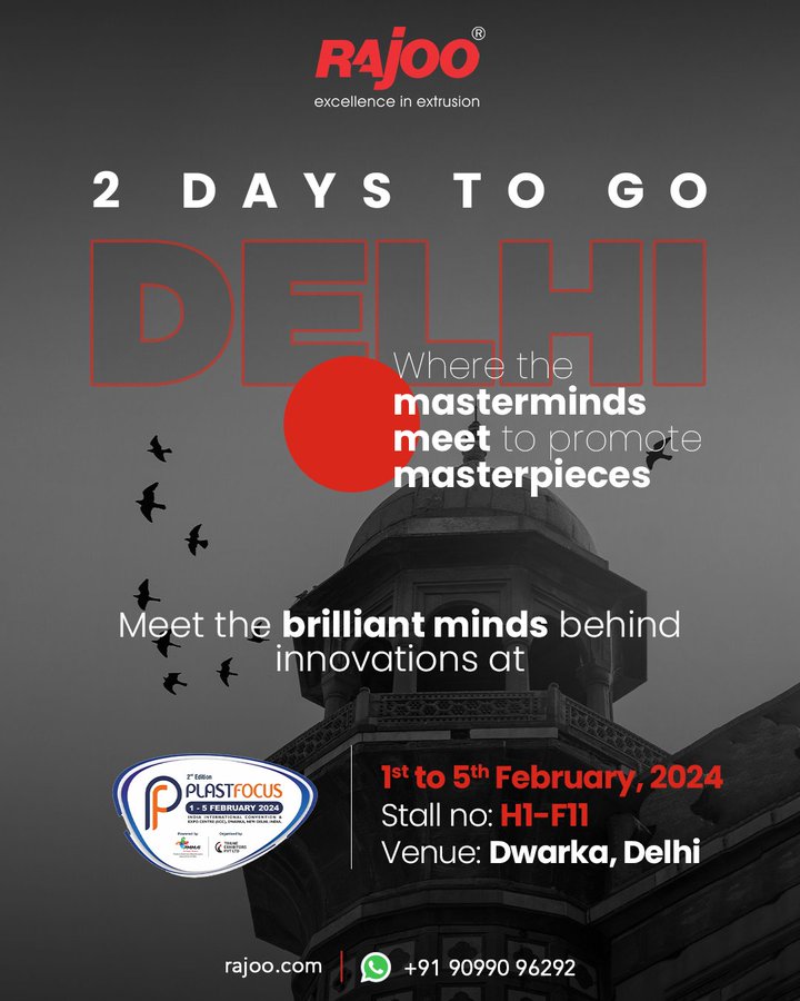 Get ready to dive into a world of innovation at PLASTFOCUS 2024 expo! Visit us in just 2 days to meet industry experts, ignite meaningful conversations, and witness groundbreaking advancements.<br /><br />Don't miss!<br /><br />#Plastfocus2024 #RajooEngineers #ExperienceTheExcellence